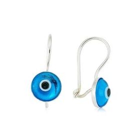 Pilelistore 925 Ayar Gümüş Sallantılı Nazar Küpe