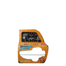 Pilelistore Garage Temalı Sarı Araba Kapısı Araba Kapısı Dekoratif Duvar Rafı
