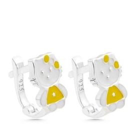 Pilelistore Gümüş Kedi Çocuk Küpesi