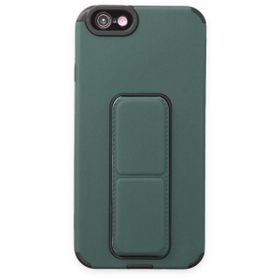 pilelistore iPhone 6 Mega Standlı Yeşil Silikon Kılıf