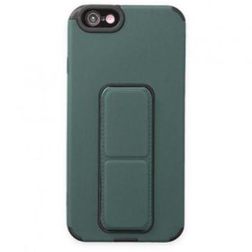 pilelistore iPhone 6 Mega Standlı Yeşil Silikon Kılıf