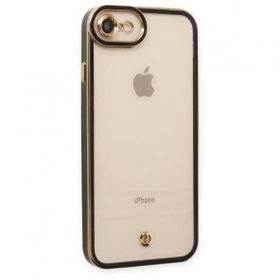 pilelistore iPhone 7 Liva Lens Siyah Silikon Kılıf
