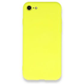 pilelistore iPhone 7 Nano içi Kadife Sarı Silikon Kılıf
