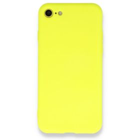 pilelistore iPhone 7 Nano içi Kadife Sarı Silikon Kılıf