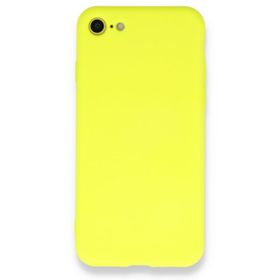 pilelistore iPhone 7 Nano içi Kadife Sarı Silikon Kılıf