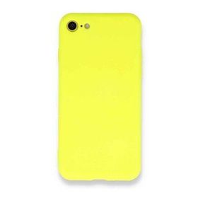 pilelistore iPhone 7 Nano içi Kadife Sarı Silikon Kılıf