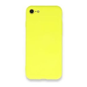 pilelistore iPhone 7 Nano içi Kadife Sarı Silikon Kılıf