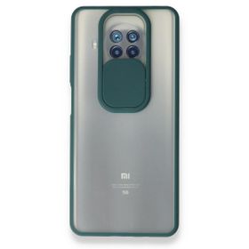 pilelistore Palm Buzlu Kamera Sürgülü Silikon Yeşil Xiaomi Mi 10T Lite Kılıf
