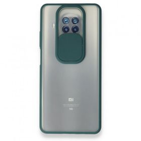 pilelistore Palm Buzlu Kamera Sürgülü Silikon Yeşil Xiaomi Mi 10T Lite Kılıf