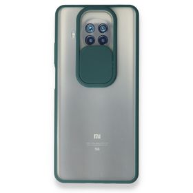pilelistore Palm Buzlu Kamera Sürgülü Silikon Yeşil Xiaomi Mi 10T Lite Kılıf