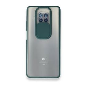 pilelistore Palm Buzlu Kamera Sürgülü Silikon Yeşil Xiaomi Mi 10T Lite Kılıf