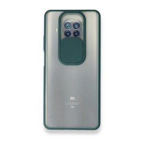 pilelistore Palm Buzlu Kamera Sürgülü Silikon Yeşil Xiaomi Mi 10T Lite Kılıf