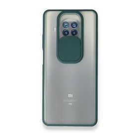 pilelistore Palm Buzlu Kamera Sürgülü Silikon Yeşil Xiaomi Mi 10T Lite Kılıf