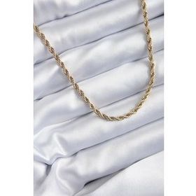 pilelistore TJ-BKO7973 316L Çelik Gold Renk 60 cm Burgu Model Kadın Kolye