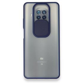 pilelistore Xiaomi Mi 10T Lite Palm Buzlu Kamera Sürgülü Silikon Lacivert Kılıf