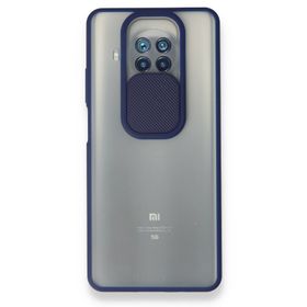 pilelistore Xiaomi Mi 10T Lite Palm Buzlu Kamera Sürgülü Silikon Lacivert Kılıf