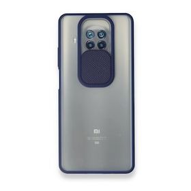 pilelistore Xiaomi Mi 10T Lite Palm Buzlu Kamera Sürgülü Silikon Lacivert Kılıf