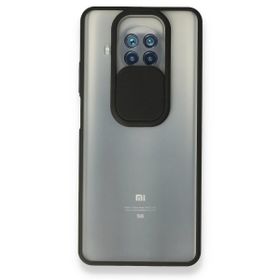 pilelistore Xiaomi Mi Palm Buzlu Kamera Sürgülü Silikon Siyah 10T Lite Kılıf