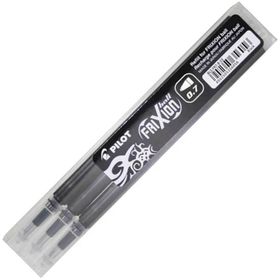 Pilot Frixion Kalemlere Uyumlu Siyah 0.7 mm 3'lü Refil Uçan Kalem