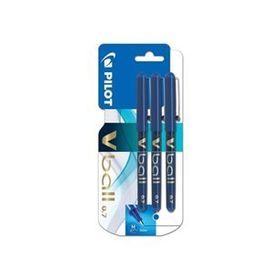 Pilot V-Ball 0.7 mm 3Lü Mavi Sıvı Mürekkepli Roller Kalem