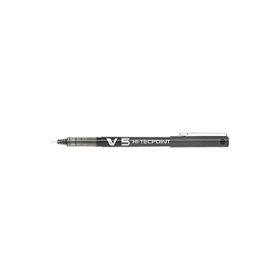 Pilot V5 Hi-Tecpoint 0.5 mm Siyah İğne Uçlu Roller Kalem