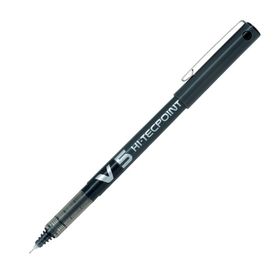 Pilot V5 Hi-Tecpoint 0.5 mm Siyah İğne Uçlu Roller Kalem