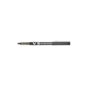 Pilot V5 Hi-Tecpoint 0.5 mm Siyah İğne Uçlu Roller Kalem
