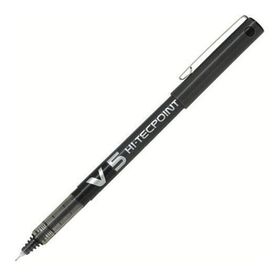 Pilot V5 Hi-Tecpoint Siyah Mürekkepli Kalem