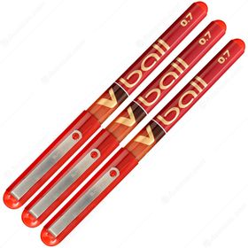 Pilot V7 0.7 mm Kırmızı İğne Uçlu Kalem