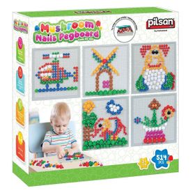Pilsan 03 333 Mantar ve Düğmeler 514 Parça Eğitici Oyuncak