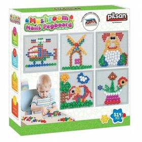 Pilsan 03 333 Mantar ve Düğmeler 514 Parça Eğitici Oyuncak