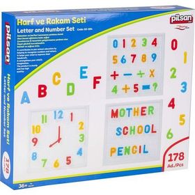 Pilsan 03297 222 Parça İnovatif Harf-Rakam Seti