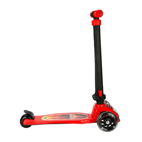 Pilsan 07811 3 Tekerlekli Katlanabilir Işıklı Power Kırmızı Scooter