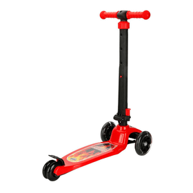Pilsan 07811 3 Tekerlekli Katlanabilir Işıklı Power Kırmızı Scooter