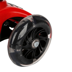 Pilsan 07811 3 Tekerlekli Katlanabilir Işıklı Power Kırmızı Scooter