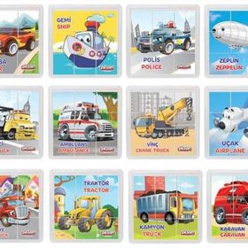 PİLSAN BJ-2103541 Taşıtlar Puzzle Seti