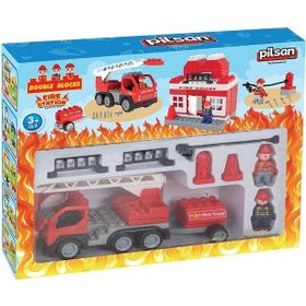 Pilsan Oyuncak 03 610 Double Blocks İtfaiye Seti