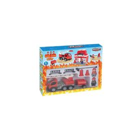 Pilsan Oyuncak 03 610 Double Blocks İtfaiye Seti