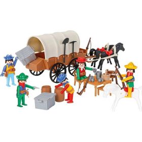 Pilsan Oyuncak 04 003 Mini Mekanik Seri 3 Kovboy Arabası