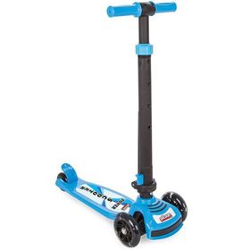 Pilsan Power T01007354 Mavi Led Işıklı 3 Tekerlekli Yükseklik Ayarlı Ve Katlanabilir Scooter