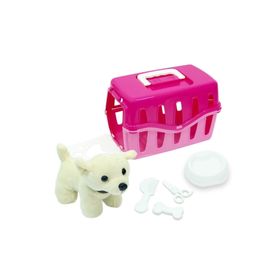 Pilsan Sevimli Hayvanım Peluş Köpek Taşıma Çantası