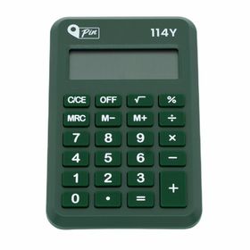 Pin 114 Yeşil 8 Haneli Cep Tipi Hesap Makinesi