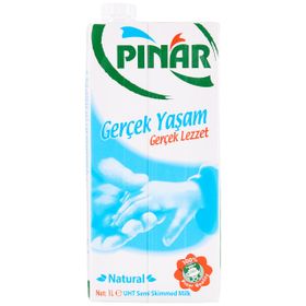 Pınar 1 lt Yarım Yağlı Süt