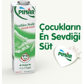 Pınar %3.3 1 lt Tam Yağlı Süt (6 adet)