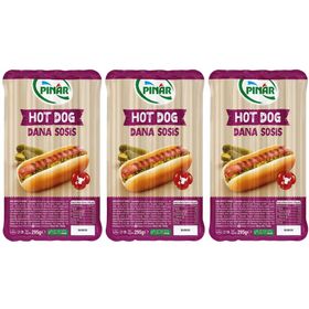 Pınar 3x295 gr Hotdog Dana Sosis