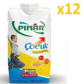 Pınar Çocuk Ballı 500 ml x 12 Devam Sütü