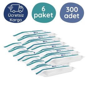 Pine 50'li 6 Paket Vücut Temizleme Havlusu