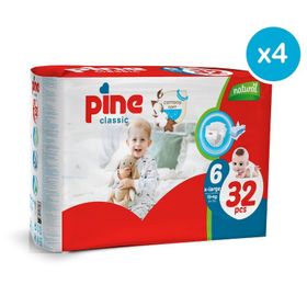 Pine Classic No:6 XLarge 128 Adet Bebek Bezi