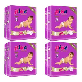 Pine Premium No:4 Maxi 120 Adet Bebek Bezi