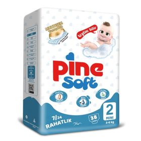 Pine Soft No:2 Mini 38 Adet Bebek Bezi